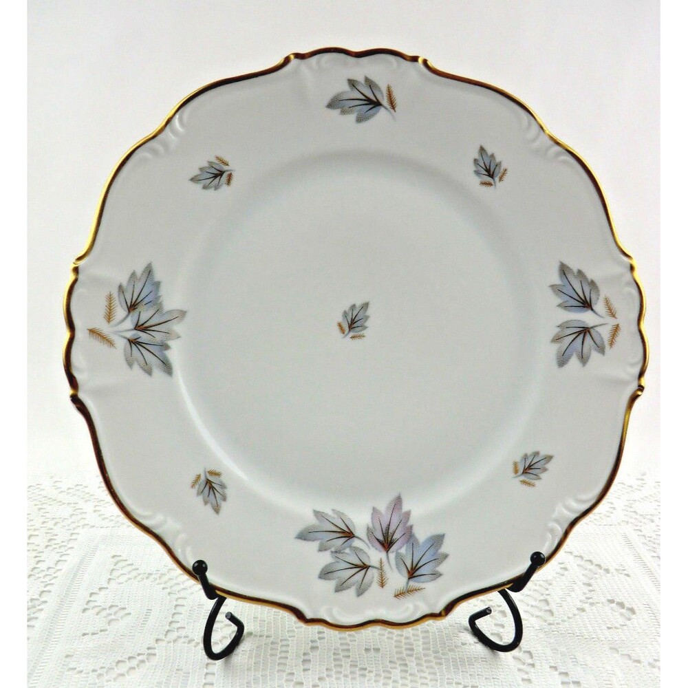 Coronado by Edelstein Dinner Plate Bavaria Germany Gold Trim Vintage 10 inch